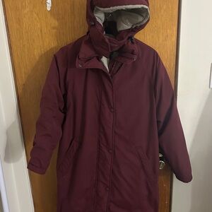 Vintage Cabelas Parka Jacket Gore Tex Removable Hood Lined Coat Outdoors Winter